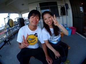 8月25日ユミさん、タイさんの青の洞窟体験ダイビング