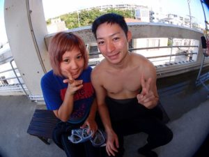 9月10日タカアキさん、チヒロさんの青の洞窟体験ダイビング