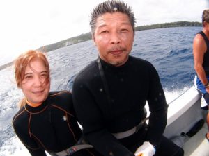 9月22日ヒロシさんとユカさんの青の洞窟体験ダイビング