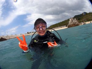 10月16日マサのクマノミ体験ダイビングとシュノーケルin沖縄