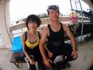 10月20日下様ご夫婦のクマノミ体験ダイビング