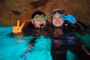 ２月２７日ファンさんとソンさんの青の洞窟体験ダイビング