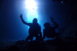 3月24日後藤さまご夫婦の青の洞窟体験ダイビング