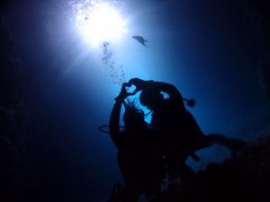 沖縄青の洞窟体験ダイビング　2014年7月1日のお客様