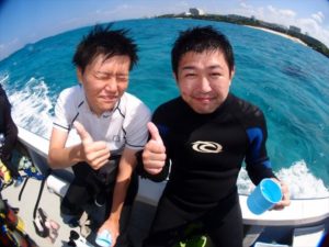 沖縄　体験ダイビング　2014年9月26日のお客様