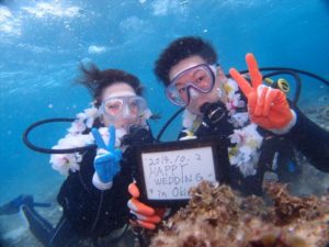 クマノミ体験ダイビング　珊瑚礁シュノーケル　2014年10月3日のお客様