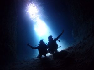 2014年11月15日のお客様　青の洞窟体験ダイビング＆シュノーケル
