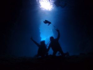 2014年12月23日のお客様　沖縄　青の洞窟体験ダイビング