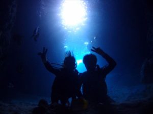 2015年1月20日のお客様　青の洞窟体験ダイビング
