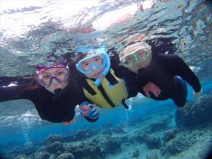 2015年1月23日のお客様　沖縄　珊瑚礁シュノーケル