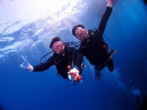 2015年1月25日のお客様　沖縄　青の洞窟体験ダイビング