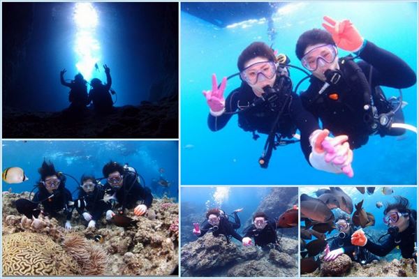 2015年4月6日のお客様　沖縄　青の洞窟体験ダイビング