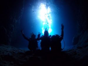 2015年4月7日のお客様　沖縄　青の洞窟体験ダイビング