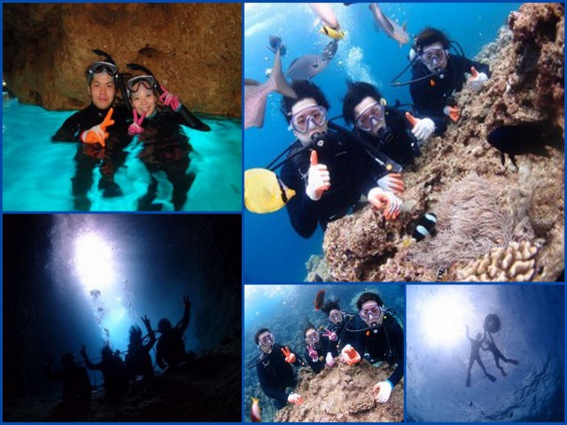 2015年5月27日のお客様　青の洞窟シュノーケル　青の洞窟体験ダイビング　クマノミ体験ダイビング